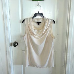 Creamy White Top with Cowl Neckline